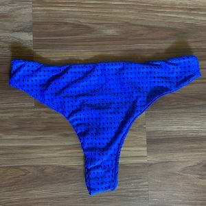 Acacia Swimwear royal blue mesh Brazil bottoms